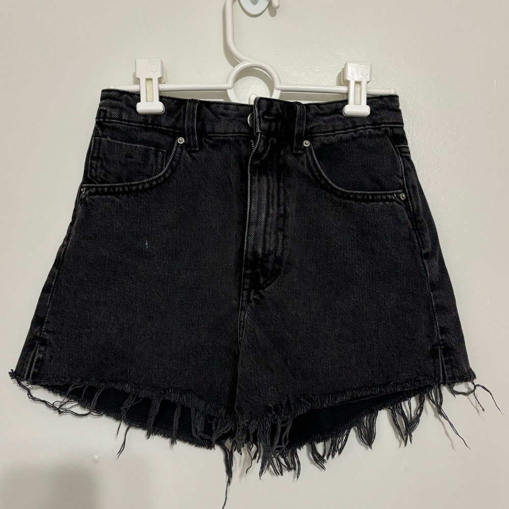 Black Denim Zara Shorts